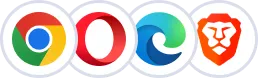 Chrome, Opera, Edge, Brave